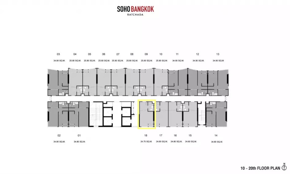 Soho Bangkok Ratchada | MRT Huai khwang |  #O