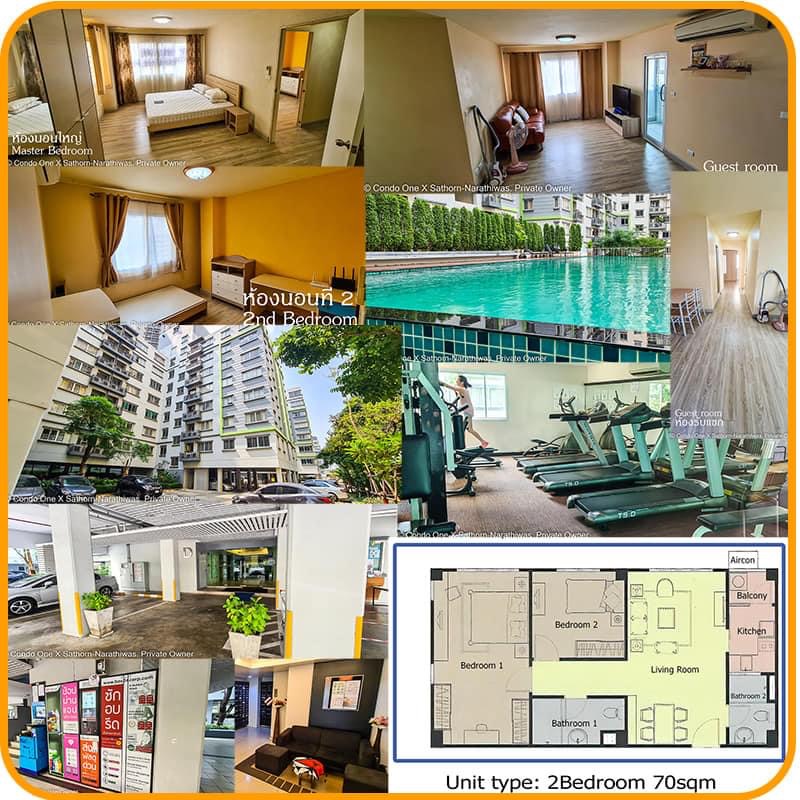 🌞Sell🌞 | Condo One X Sathorn - Narathiwat | BTS Chong Nonsi | ห้องใหญ่ ราคาดีมาก #HL