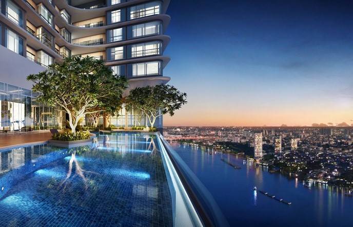 Menam Residences I Bts สะพานตากสิน I River view High floor I Old