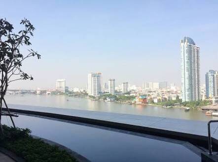 Menam Residences I Bts สะพานตากสิน I Good price 2bed river view I Old