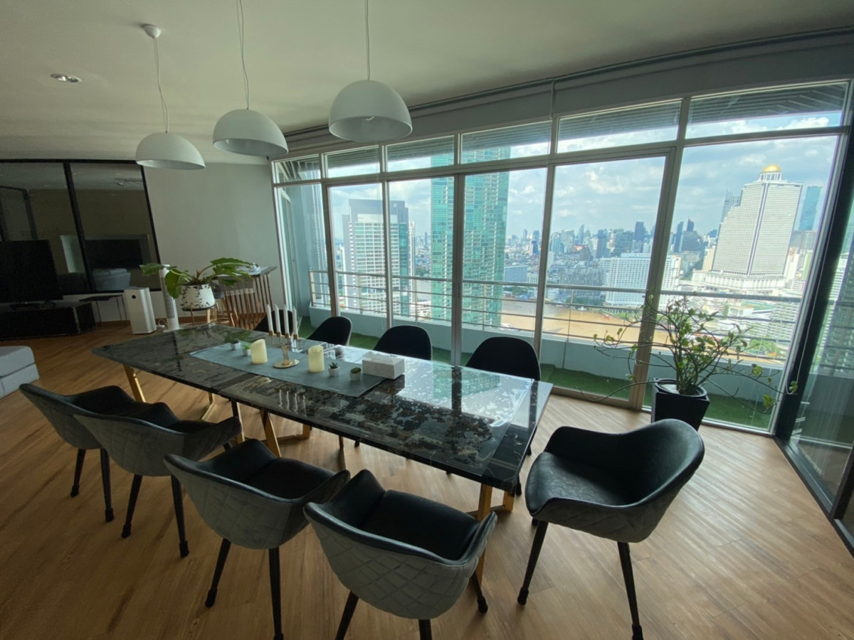 Baan Sathorn Chaopraya I Bts Charoennakorn I Special Penthouse high floor good view I #HL