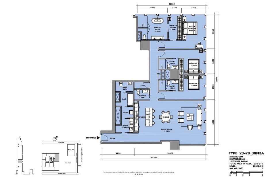 The Ritz Carlton Residences I BTS Chongnonsi I Penthouse I HL