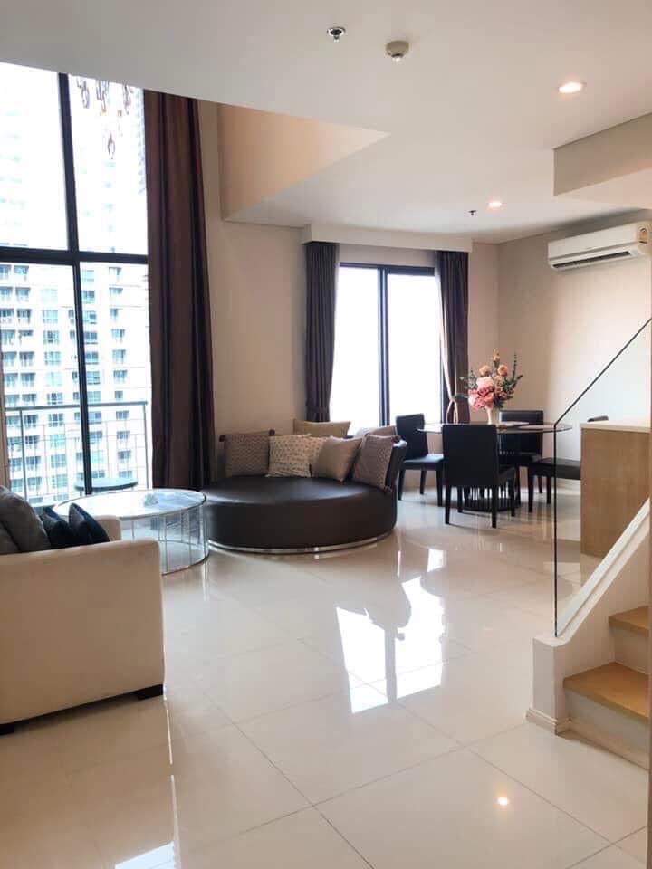 Villa Asoke (วิลล่า อโศก) | MRTสถานีเพชรบุรี 150 ม. | ห้อง Duplex หรูเครื่องใช้ไฟฟ้าพร้อมเข้าอยู่ ชั้นสูงวิวเมือง | #HL