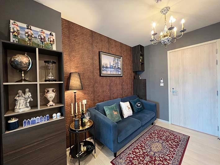 Life Asoke l MRT Phetchaburi & ARL Makkasan | Beautiful room, Built in whole room, Fully furnished, Classic style and Ready to Move in #HL