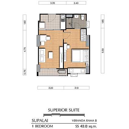 Supalai Veranda Rama 9 | ขายคอนโดบิ้วอิน พร้อมอยู่ !! 🚝ใกล้  MRT พระราม 9 | New